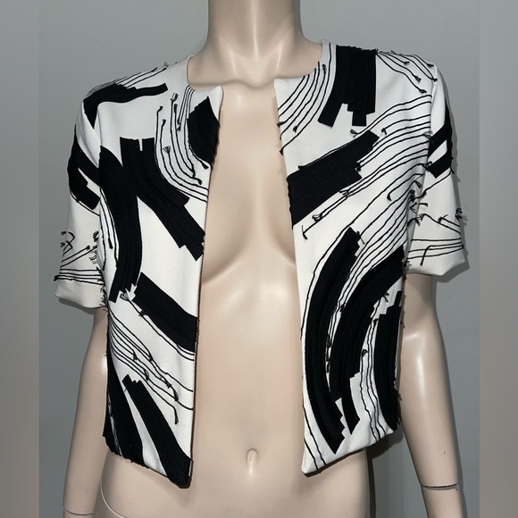 Natori Embroidered Abstract Bolero S - Picture 1 of 16